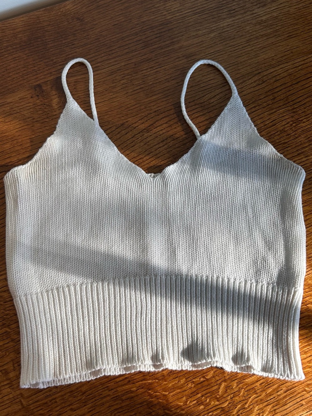 COTTON KNIT CROPPED TANK